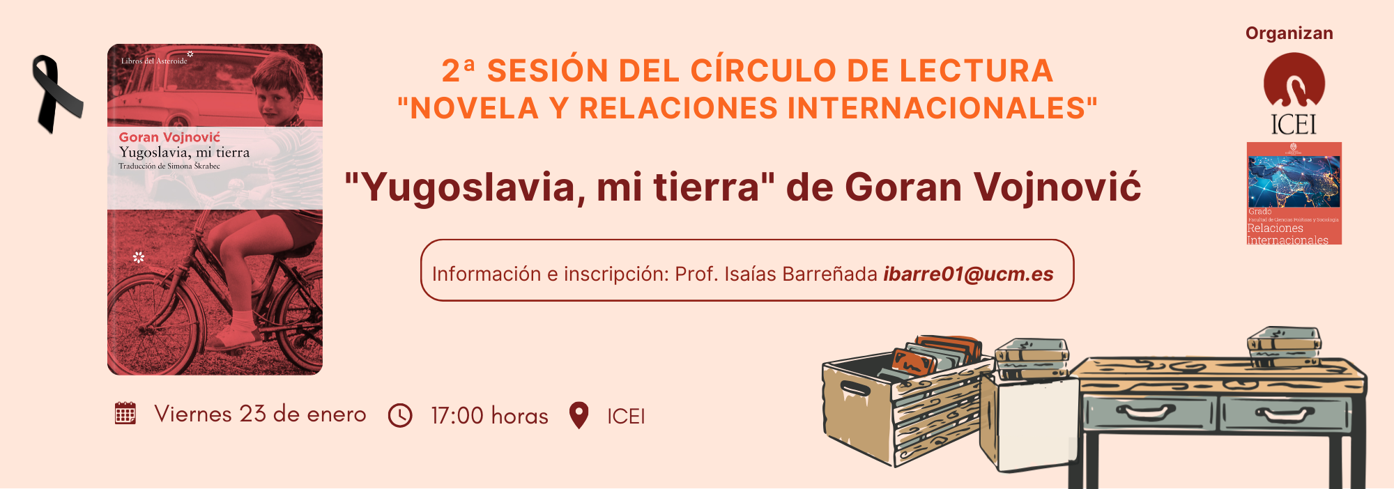 2ª Sesión del círculo de lectura "Novela y RRII"